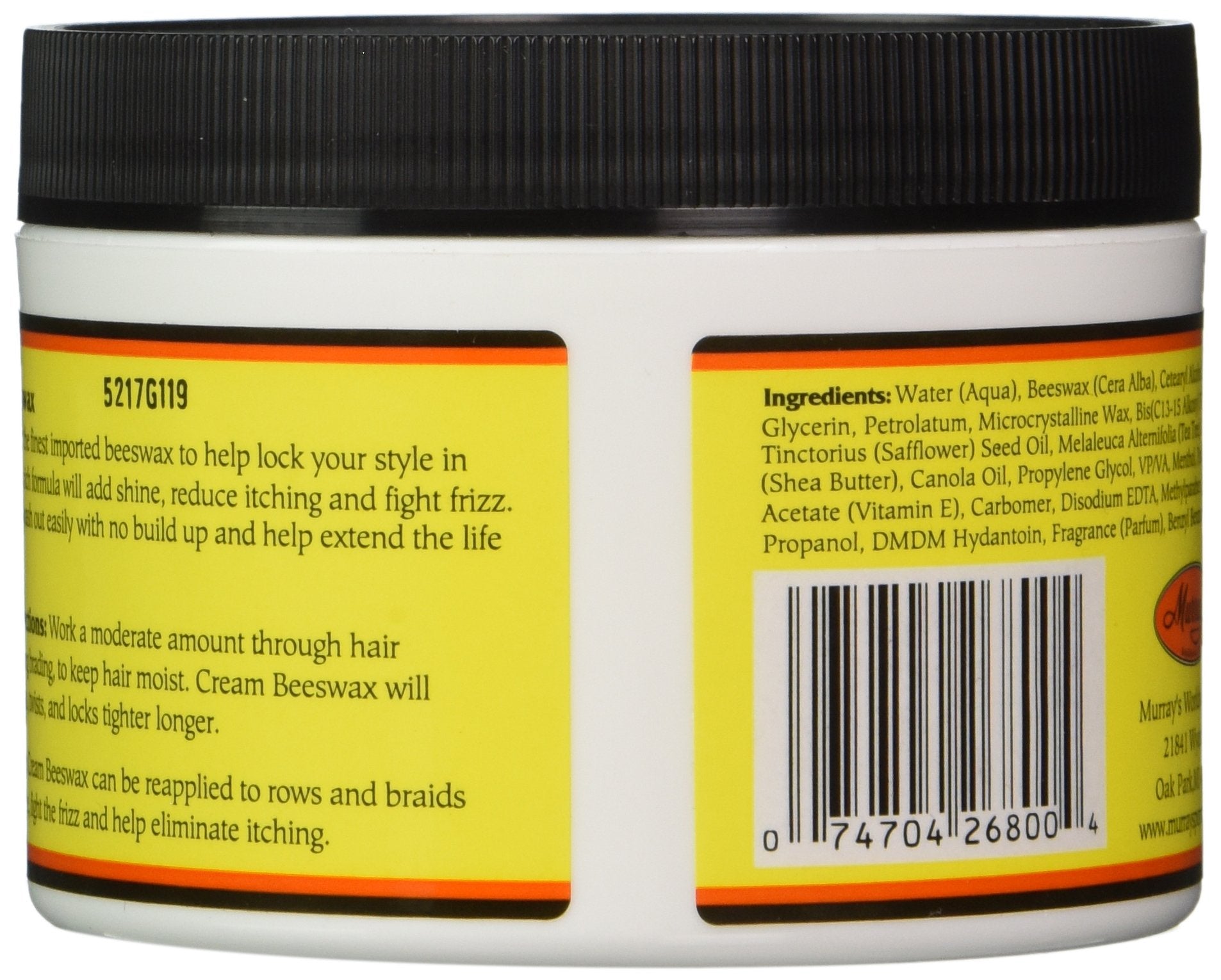 Murray's Beeswax, Cream, 6 Ounce