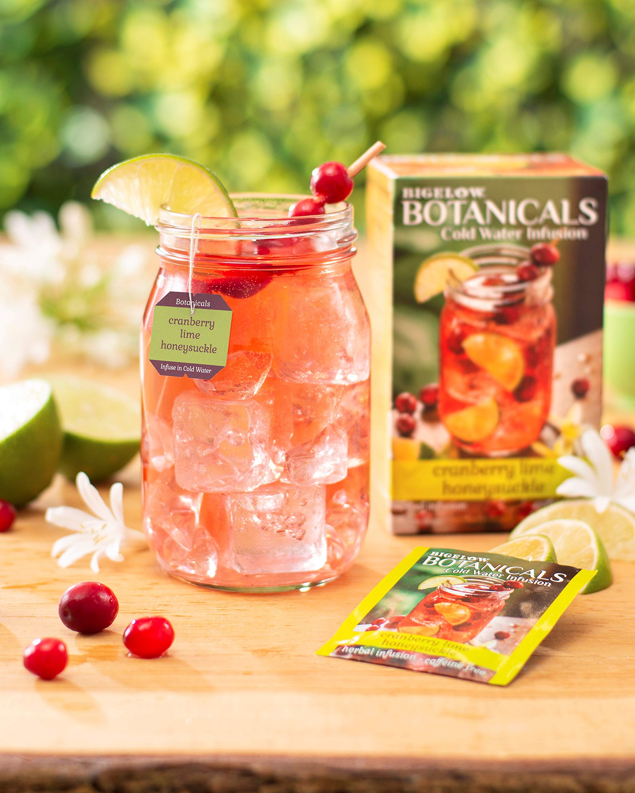 Bigelow Botanicals Cold Water Infusion Strawberry Lemon Orange Blossom Tea Bags 18 Count Box (Pack of 1), Herbal Infusion, Caffeine Free, 18 Tea Bags Total