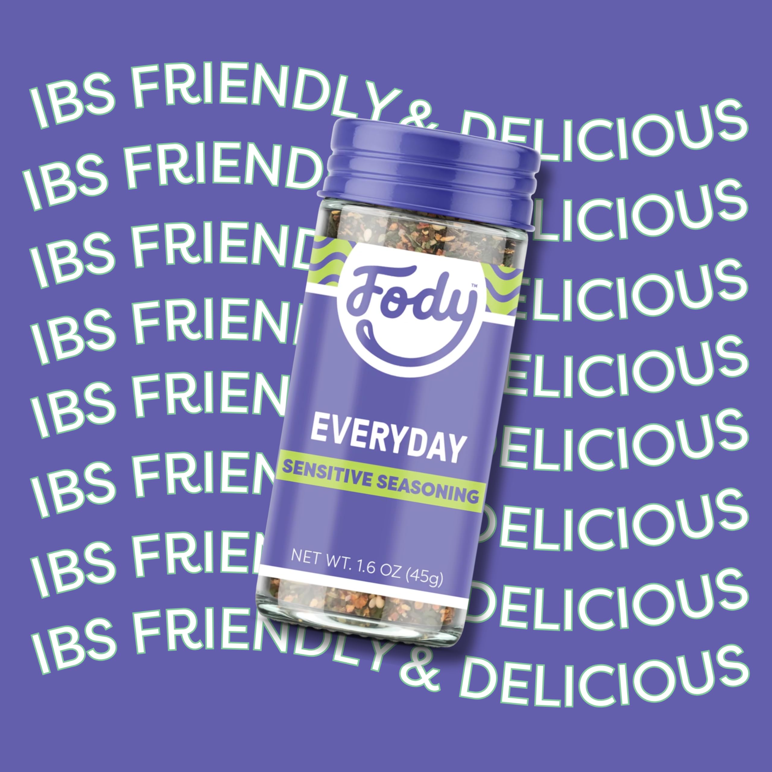 Fody Foods Taco Seasoning, 2.6 Oz, Garlic and Onion Free, Low FODMAP Certified, Gut & IBS Friendly, Vegan, Non-GMO, Gluten Free, Keto Friendly