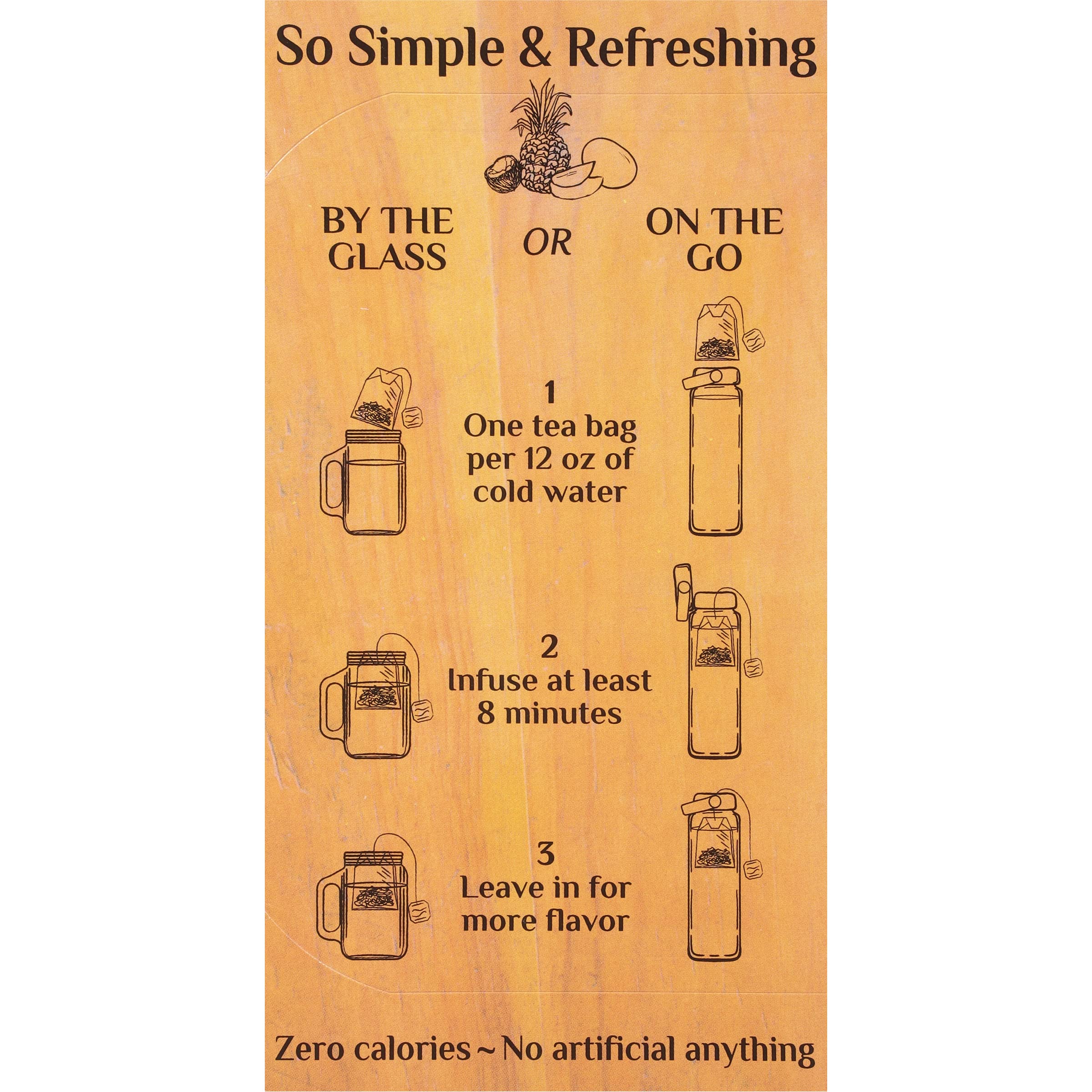 Bigelow Botanicals Cold Water Infusion Strawberry Lemon Orange Blossom Tea Bags 18 Count Box (Pack of 1), Herbal Infusion, Caffeine Free, 18 Tea Bags Total