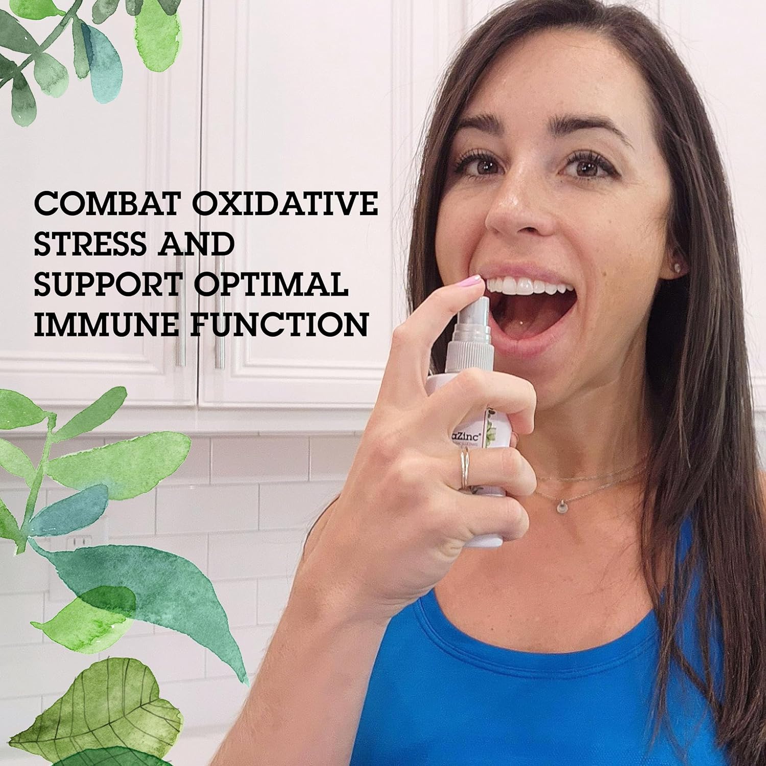 Quantum Health TheraZinc Oral Spray, Made with Zinc Gluconate for Immune Support and Throat Relief in a Soothing Spray, 2 Oz.