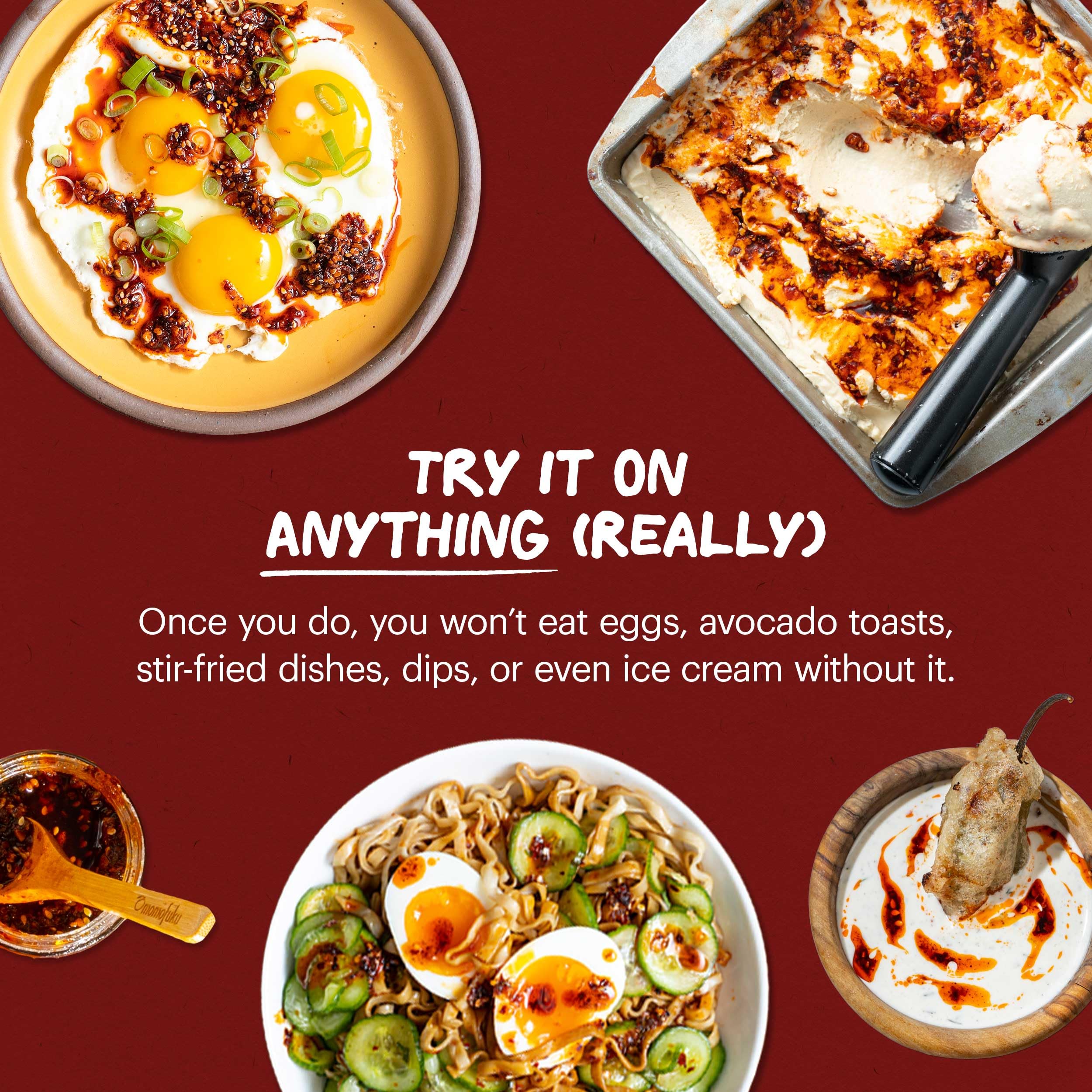 Momofuku Extra Spicy Chili Crunch by David Chang, (5.5 Ounces), Oil with Crunchy Garlic and Shallots, Crisp for Cooking as Sauce or Topping, 1 Pack