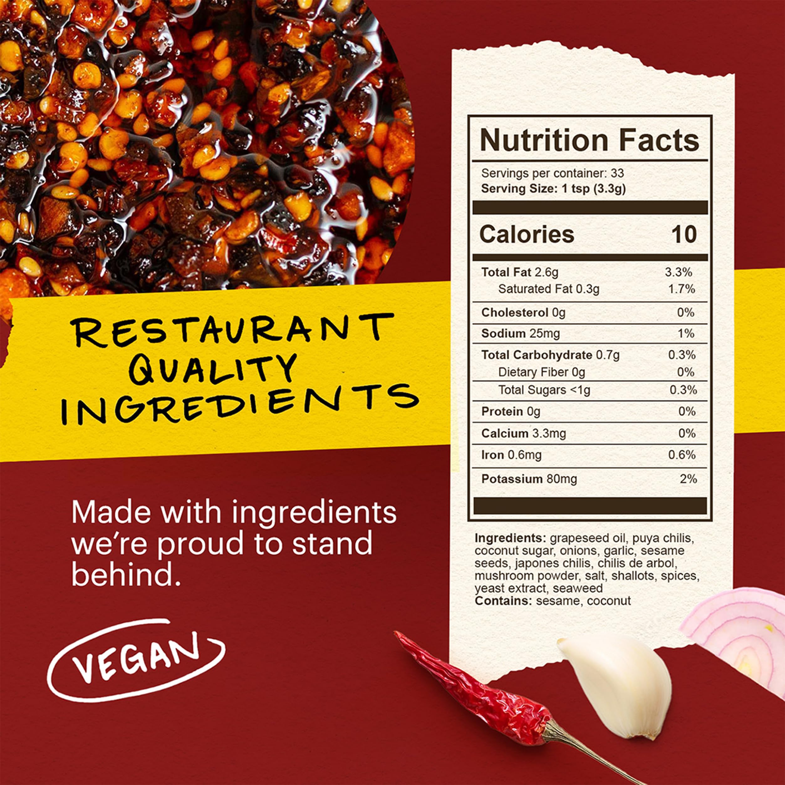 Momofuku Extra Spicy Chili Crunch by David Chang, (5.5 Ounces), Oil with Crunchy Garlic and Shallots, Crisp for Cooking as Sauce or Topping, 1 Pack