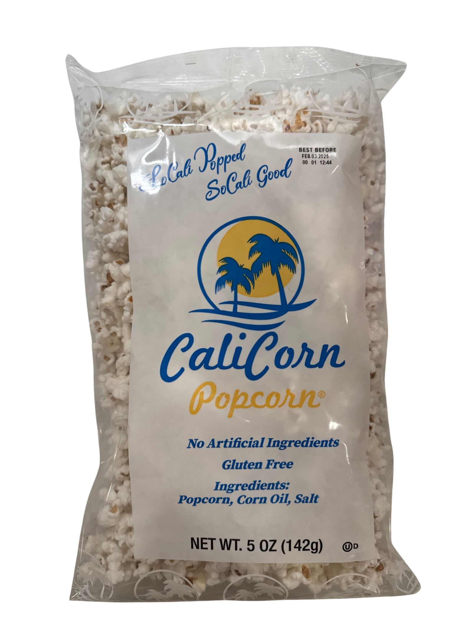 Calicorn Popcorn, 5oz, Salted Popcorn, Gluten Free, No Artificial Ingredients