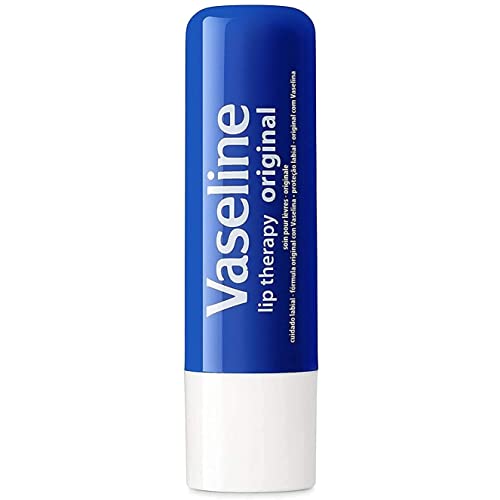 Vaseline Lip Therapy Stick, Original | Original Petroleum Jelly Vaseline Lip Balm for Soft Lips | 4.8g