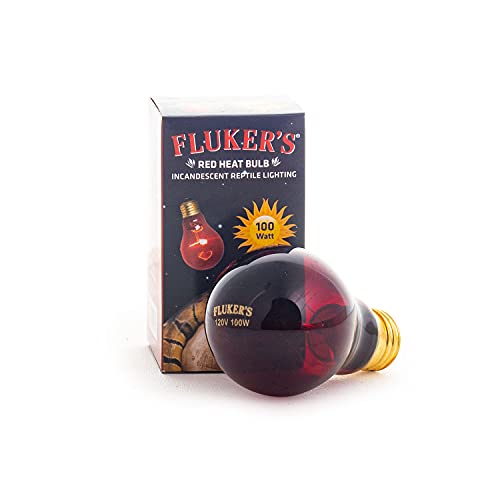 Fluker's Red Heat Bulbs for Reptiles,Black