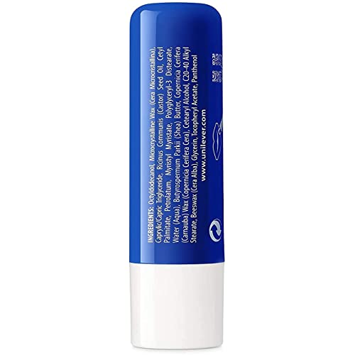 Vaseline Lip Therapy Stick, Original | Original Petroleum Jelly Vaseline Lip Balm for Soft Lips | 4.8g