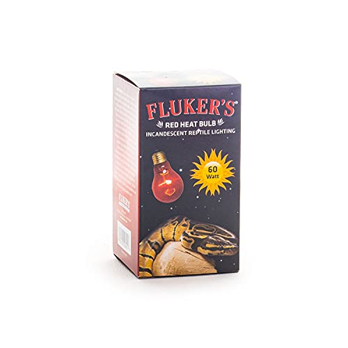 Fluker's Red Heat Bulbs for Reptiles, Black, 60 Watts, 1 Count (Pack of 1)