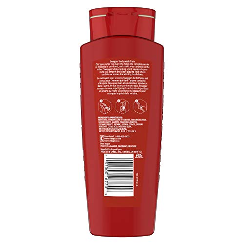 Red Zone Swagger Body Wash for Men, Scent of Confidence, 16 fl oz