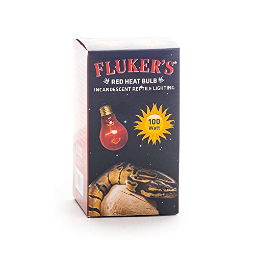 Fluker's Red Heat Bulbs for Reptiles,Black