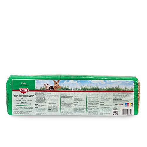 Kaytee Small Animal Pine Bedding For Pet Guinea Pigs, Rabbits, Hamsters, Gerbils, and Chinchillas, 10 Liter, Brown