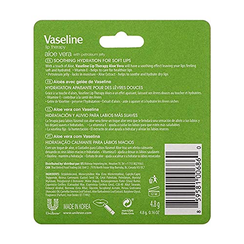 Vaseline Aloe Fresh Lip Therapy Stick- .16 oz