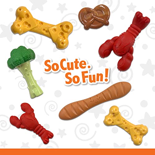 Nylabone Cheese Dog Toy - Power Chew Dog Toy for Aggressive Chewers - Medium/Wolf (1 Count)