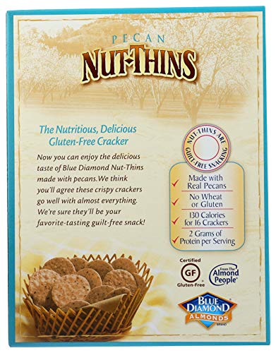 Blue Diamond NutThins Cracker Snacks, Pecan, Boxes, 4.25 oz