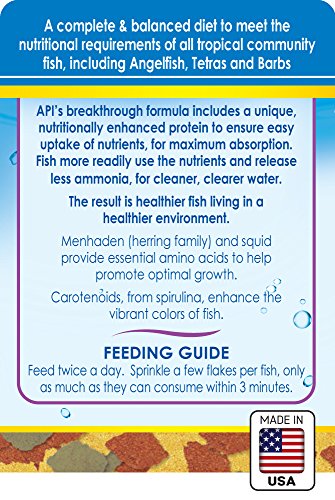 API TROPICAL PELLETS Sinking Pellets Fish Food 4.2-Ounce Container, Medium (823B)