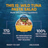 Wild Planet Ready-To-Eat Wild Tuna Pasta Salad With Organic Red Peppers, Tomatoes & Green Olives, 5.6oz (Pack Of 1)