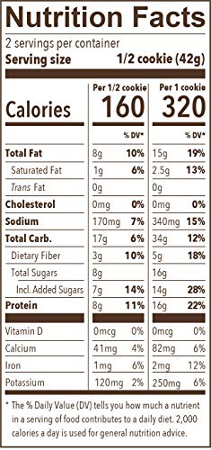 Munk Pack Protein Cookie, Peanut Butter Dark Chocolate, 1 Cookie, 2.96 Ounce